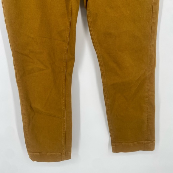 Everlane Cropped Slim Jeans Regular Straight Gold Brass Wash Denim Size 6 - Picture 4 of 9